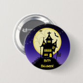 Badge Rond 5 Cm Bouton Halloween éffrayant 1 (Devant & derrière)