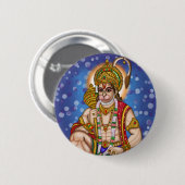 Badge Rond 5 Cm Bouton Hanuman (Devant & derrière)
