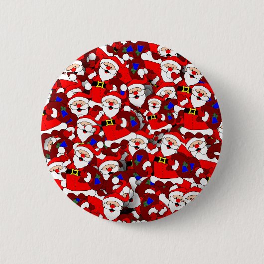 Badge Rond 5 Cm bouton happy père Noël (Devant)