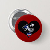 Badge Rond 5 Cm Bouton Heart Japan Mermaid Pinback (Devant & derrière)