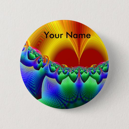 Badge Rond 5 Cm Bouton Hello_ (Devant)