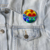 Badge Rond 5 Cm Bouton Hello_ (En situation)
