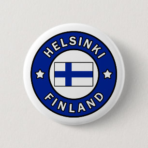 Badge Rond 5 Cm Bouton Helsinki Finlande