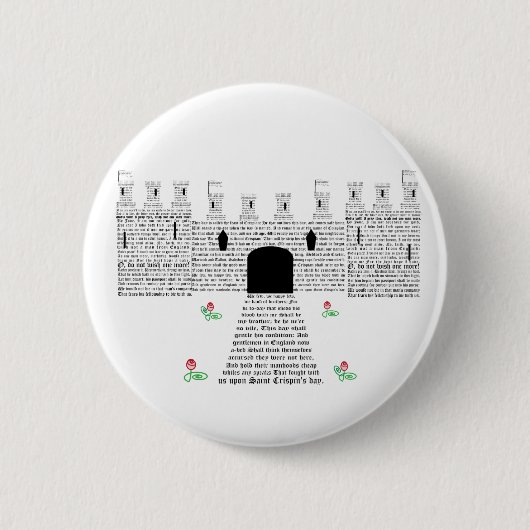 Badge Rond 5 Cm Bouton Henry V (Devant)
