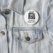 Badge Rond 5 Cm Bouton héréditaire de profanation (En situation)