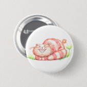 Badge Rond 5 Cm Bouton heureux de chat (Devant & derrière)