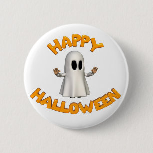 Badge Rond 5 Cm Bouton heureux de Halloween