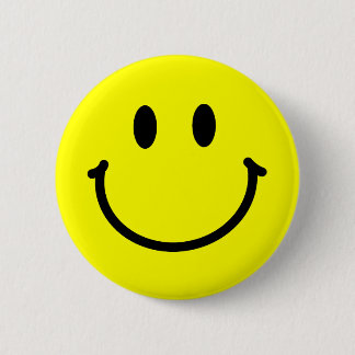 Badge Rond 5 Cm Bouton heureux de visage