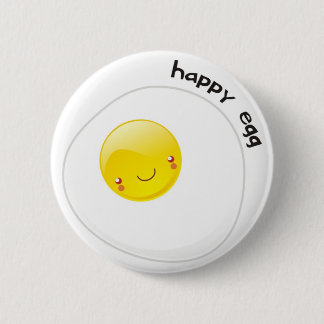Badge Rond 5 Cm Bouton heureux d'oeufs