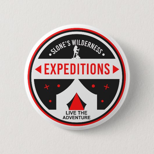 Badge Rond 5 Cm Bouton Hiker de la colonne (Devant)