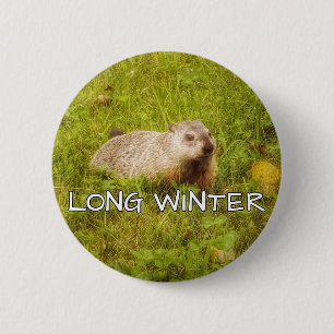 Badge Rond 5 Cm Bouton hiver long