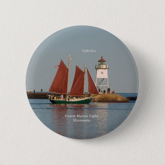 Badge Rond 5 Cm bouton Hjordis (Devant)