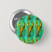 Badge Rond 5 Cm bouton homard principal (Devant & derrière)