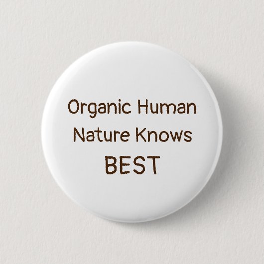 Badge Rond 5 Cm Bouton humain organique (Devant)