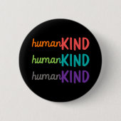 Badge Rond 5 Cm Bouton HumanKIND (Devant)