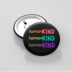 Badge Rond 5 Cm Bouton HumanKIND