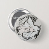 Badge Rond 5 Cm Bouton Humour d'allaitement (Devant & derrière)