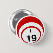 Badge Rond 5 Cm Bouton I19 Bingo Ball (Devant & derrière)