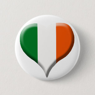 Badge Rond 5 Cm Bouton I Love Ireland