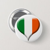 Badge Rond 5 Cm Bouton I Love Ireland (Devant & derrière)
