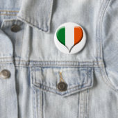 Badge Rond 5 Cm Bouton I Love Ireland (En situation)