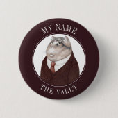 Badge Rond 5 Cm Bouton III de la broche de l'étiquette de nom CAT  (Devant)