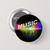 Badge Rond 5 Cm Bouton Illustration de musique (Devant & derrière)