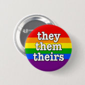 Badge Rond 5 Cm bouton "ils/eux/les leurs" (Devant & derrière)