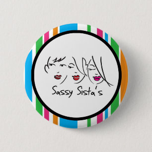 Badge Rond 5 Cm Bouton impertinent du logo de Sista