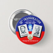Badge Rond 5 Cm Bouton inaugural de JFK (Devant & derrière)