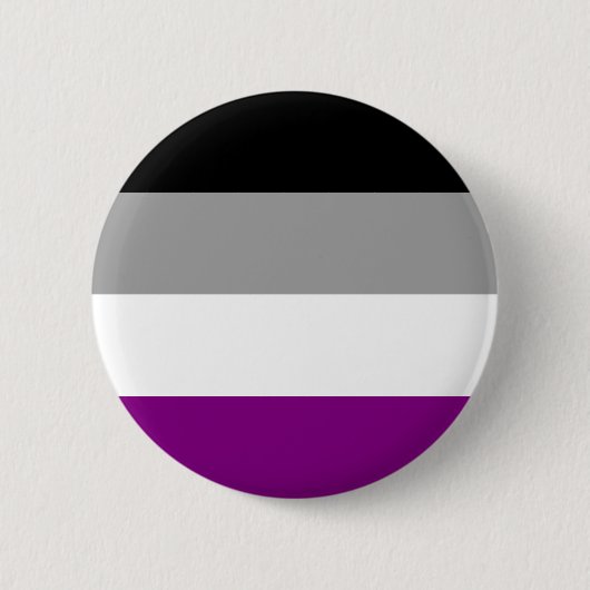Badge Rond 5 Cm Bouton Indicateur Ace Asexuel Pride (Devant)