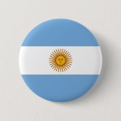 Badge Rond 5 Cm Bouton Indicateur Argentine (Devant)