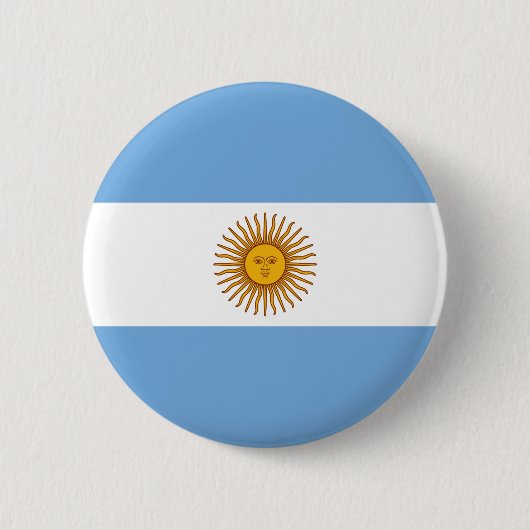 Badge Rond 5 Cm Bouton Indicateur Argentine (Devant)