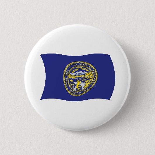 Badge Rond 5 Cm Bouton Indicateur Nebraska (Devant)
