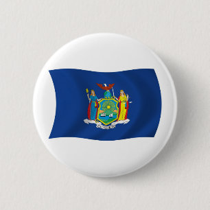 Badge Rond 5 Cm Bouton Indicateur New York