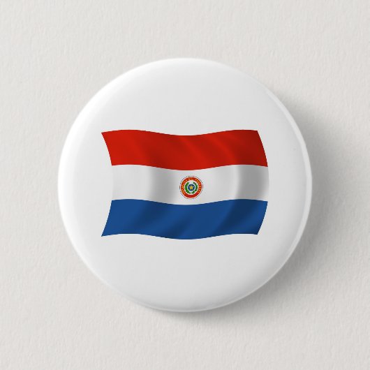 Badge Rond 5 Cm Bouton Indicateur Paraguay (Devant)