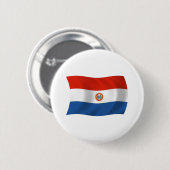 Badge Rond 5 Cm Bouton Indicateur Paraguay (Devant & derrière)