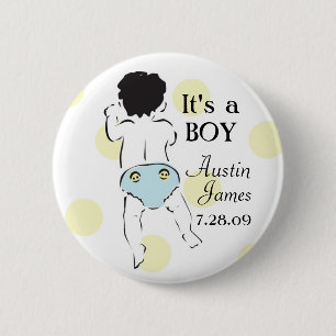 Badge Rond 5 Cm Bouton inférieur de bébé