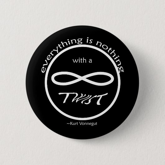 Badge Rond 5 Cm Bouton Infinity Everything Nothing (Devant)