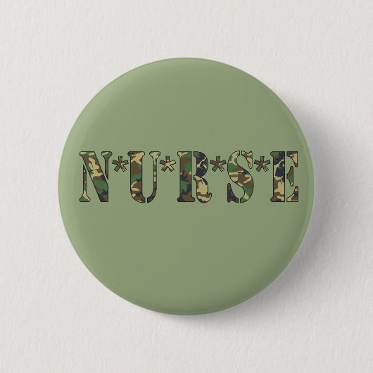 Badge Rond 5 Cm Bouton Infirmière Camo (Devant)