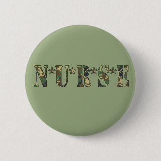 Badge Rond 5 Cm Bouton Infirmière Camo