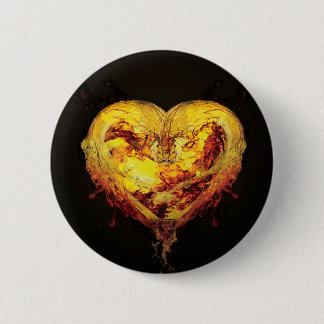 Badge Rond 5 Cm Bouton/insigne d'illustration de coeur