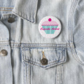 Badge Rond 5 Cm Bouton/insigne d'intoxiqué de petit gâteau (En situation)