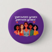 Badge Rond 5 Cm Bouton Inspiration pour l'autonomisation des femme (Devant)