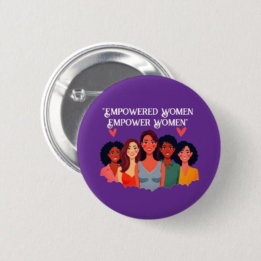 Badge Rond 5 Cm Bouton Inspiration pour l'autonomisation des femme (Devant & derrière)
