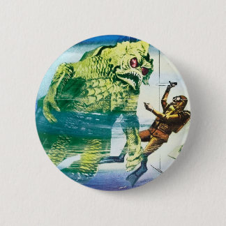 Badge Rond 5 Cm Bouton intérieur de monstre de l'espace de