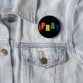 Badge Rond 5 Cm bouton iPray (En situation)