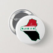 Badge Rond 5 Cm Bouton Irak (Devant & derrière)