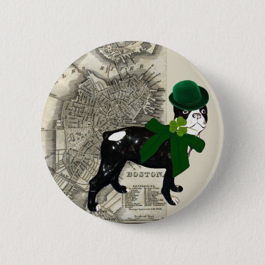 Badge Rond 5 Cm Bouton irlandais (Devant)