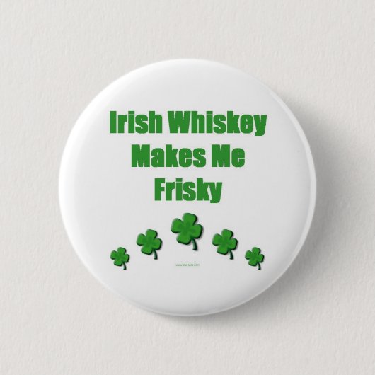 Badge Rond 5 Cm Bouton irlandais de whiskey (Devant)